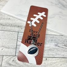 Load image into Gallery viewer, Football Necklace Pray Hard