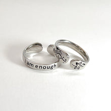 Load image into Gallery viewer, Inspirational Sterling Silver Adjustable Ring