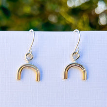 Load image into Gallery viewer, Mixed Metal Rainbow Earrings