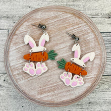 Load image into Gallery viewer, Easter Bunny Clay Earrings