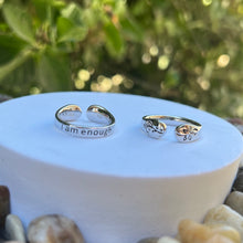 Load image into Gallery viewer, Inspirational Sterling Silver Adjustable Ring