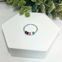 Load image into Gallery viewer, Silver Fidget/Affirmation Ring