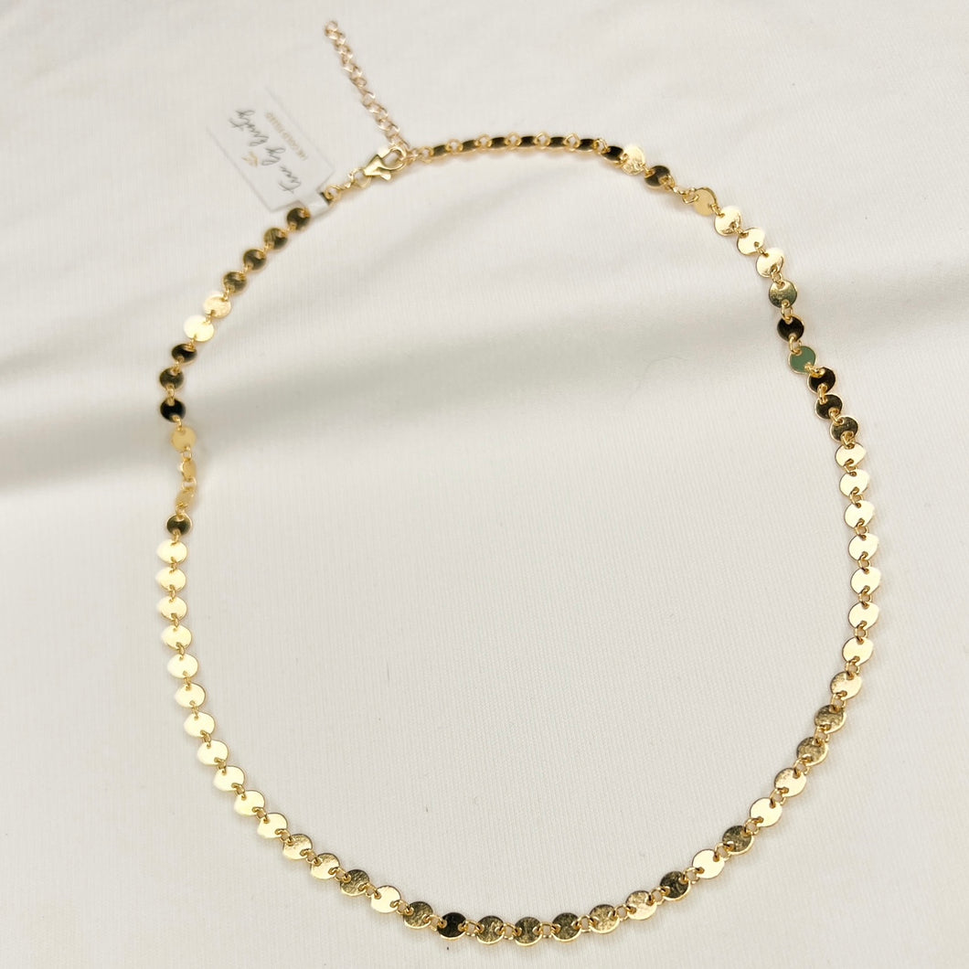 Sequin Disc Chain Necklace