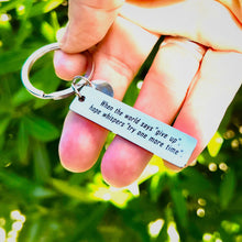 Load image into Gallery viewer, Mental Health Awareness Semicolon Keyring
