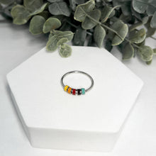 Load image into Gallery viewer, Silver Fidget/Affirmation Ring
