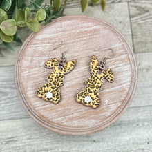 Load image into Gallery viewer, Leopard Bunny Earrings
