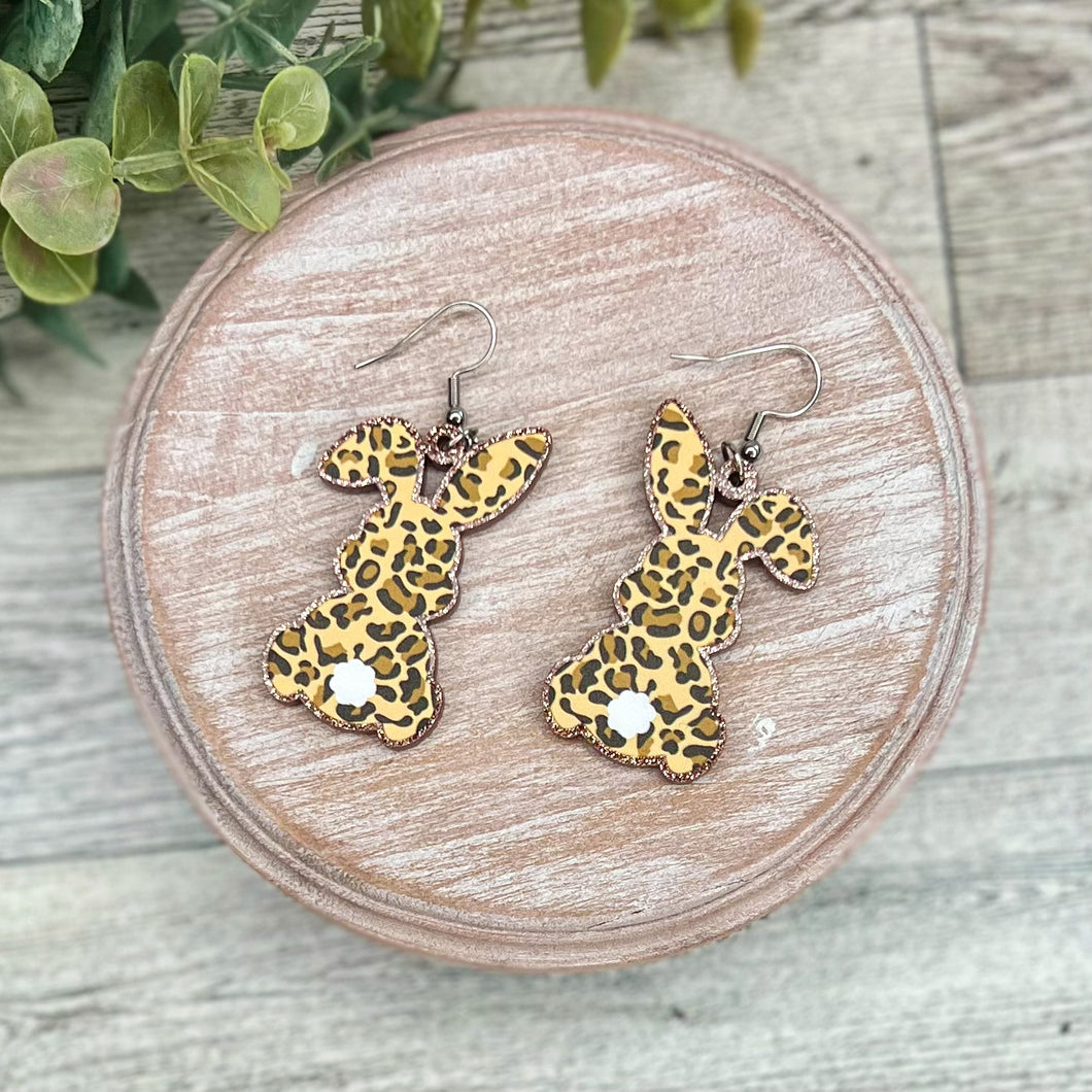 Leopard Bunny Earrings