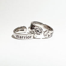 Load image into Gallery viewer, Inspirational Sterling Silver Adjustable Ring
