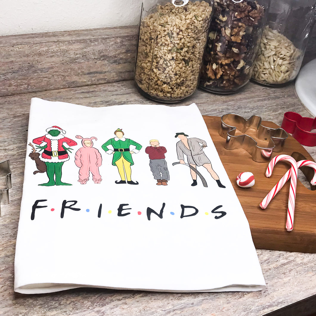 Friends Christmas Tea Towel