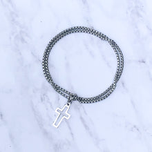 Load image into Gallery viewer, Men&#39;s Double Wrapped Cross Bracelet
