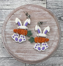 Load image into Gallery viewer, Easter Bunny Clay Earrings
