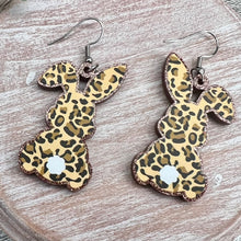 Load image into Gallery viewer, Leopard Bunny Earrings
