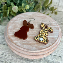 Load image into Gallery viewer, Leopard Bunny Earrings
